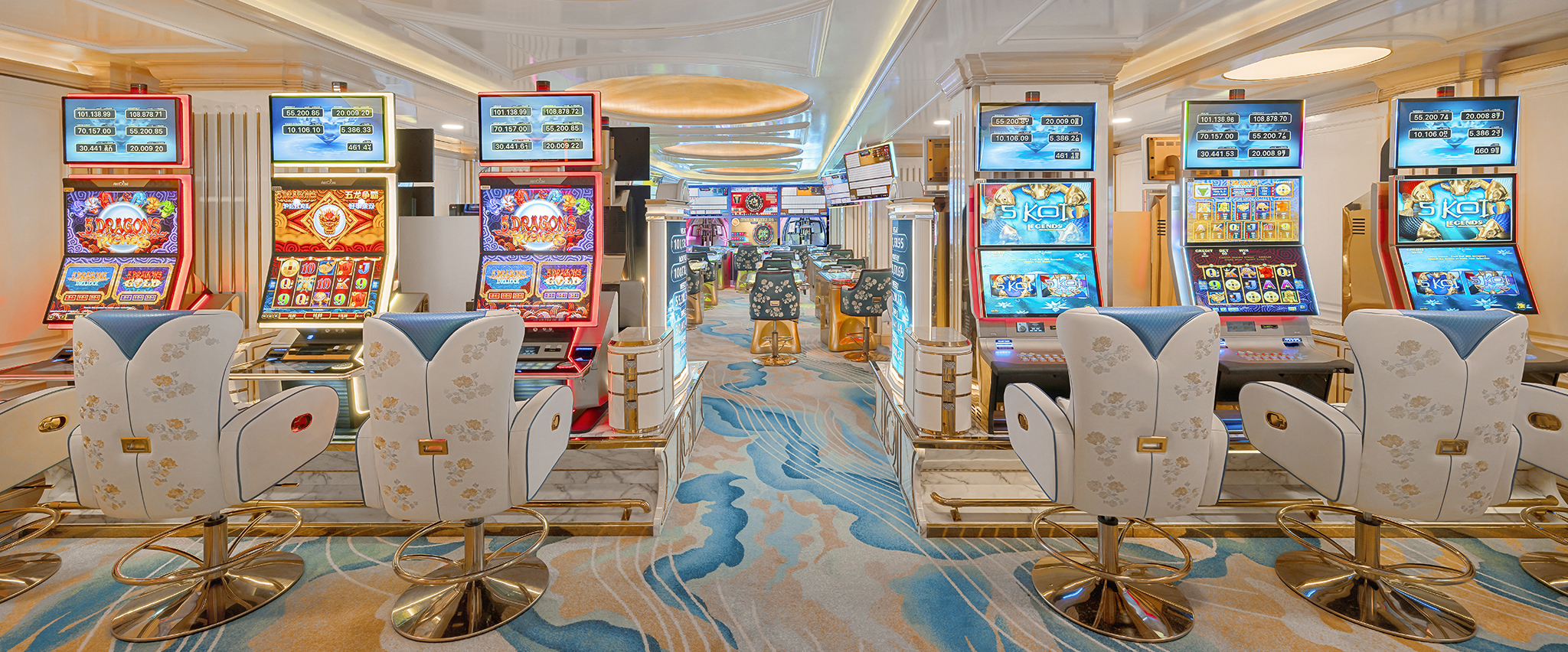 Interface du backoffice VIP de Vegasino montrant les niveaux et les points