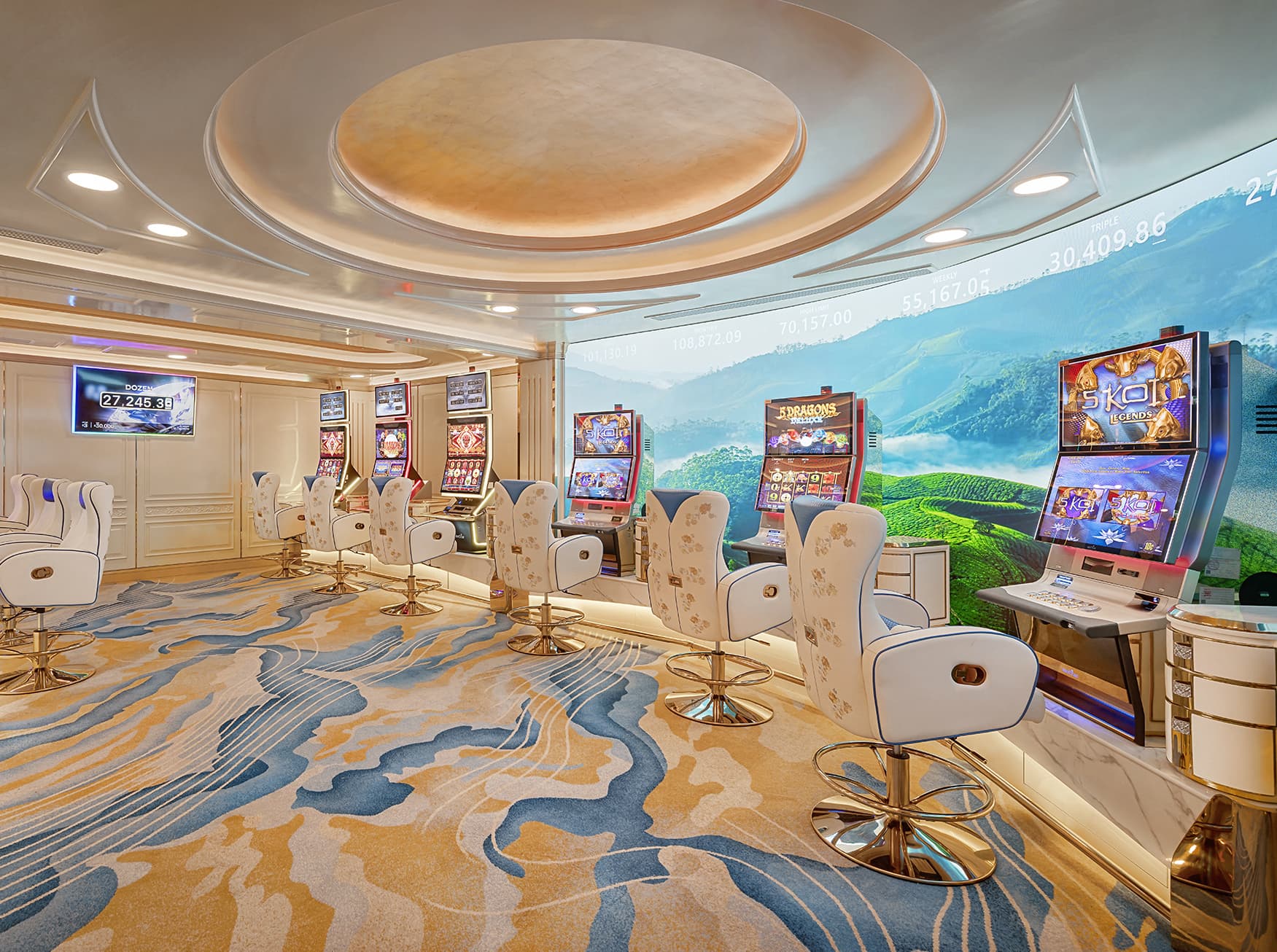 Interface du compte VIP montrant les options de sécurité et de paramètres